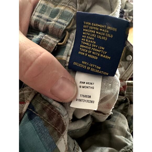 Oshkosh Toddler Boys Overall Shorts | Size 18 Months - Picture 5 of 5